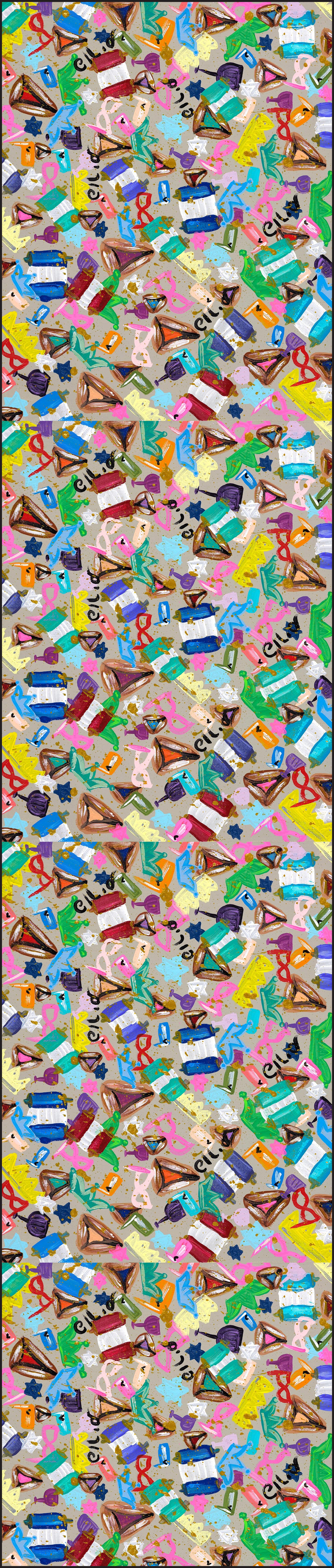 Everything Purim Table Runner 16x108