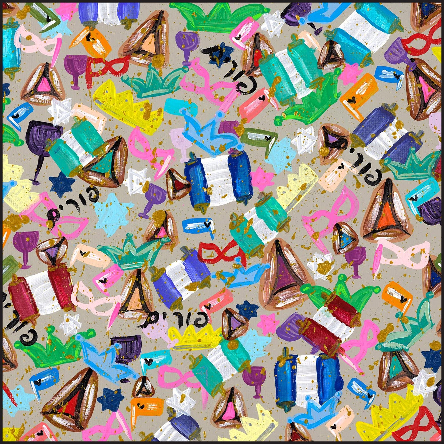 Everything Purim Napkins 18x18 4PK