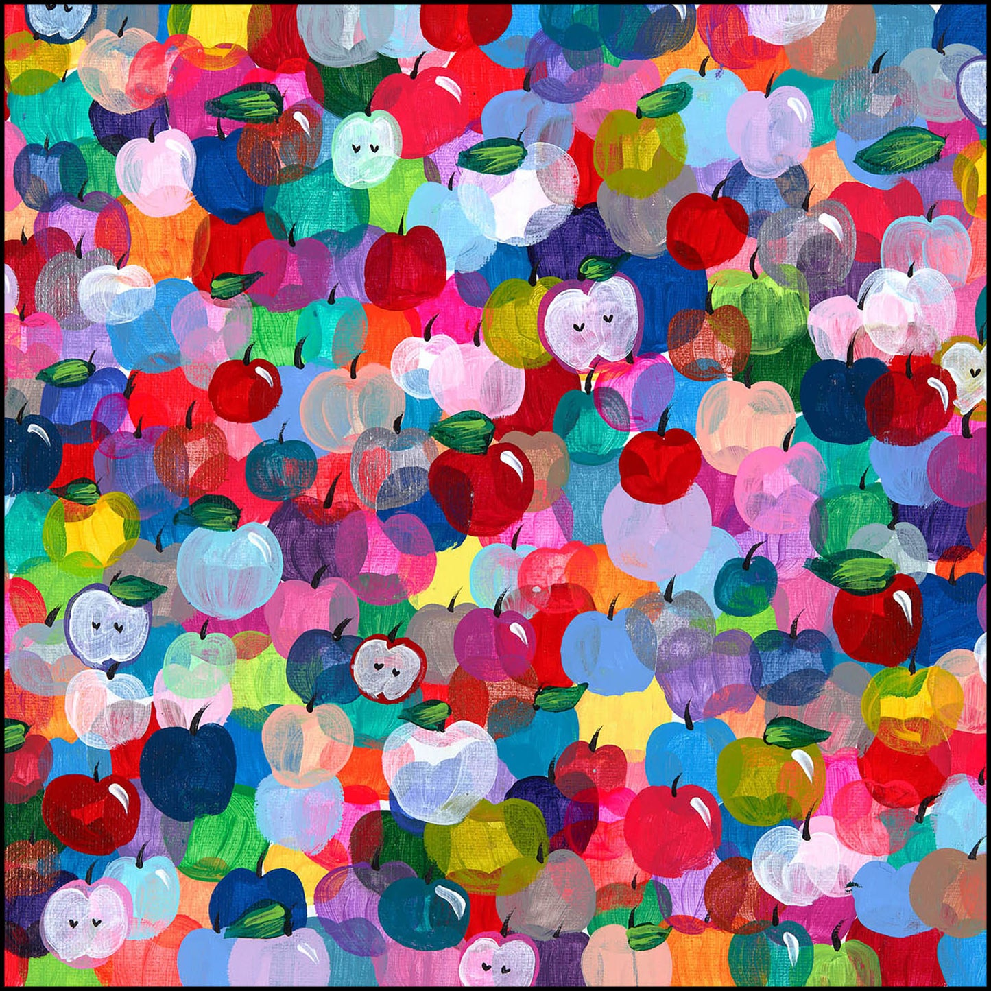 Rainbow Apples Napkins 18x18 4PK