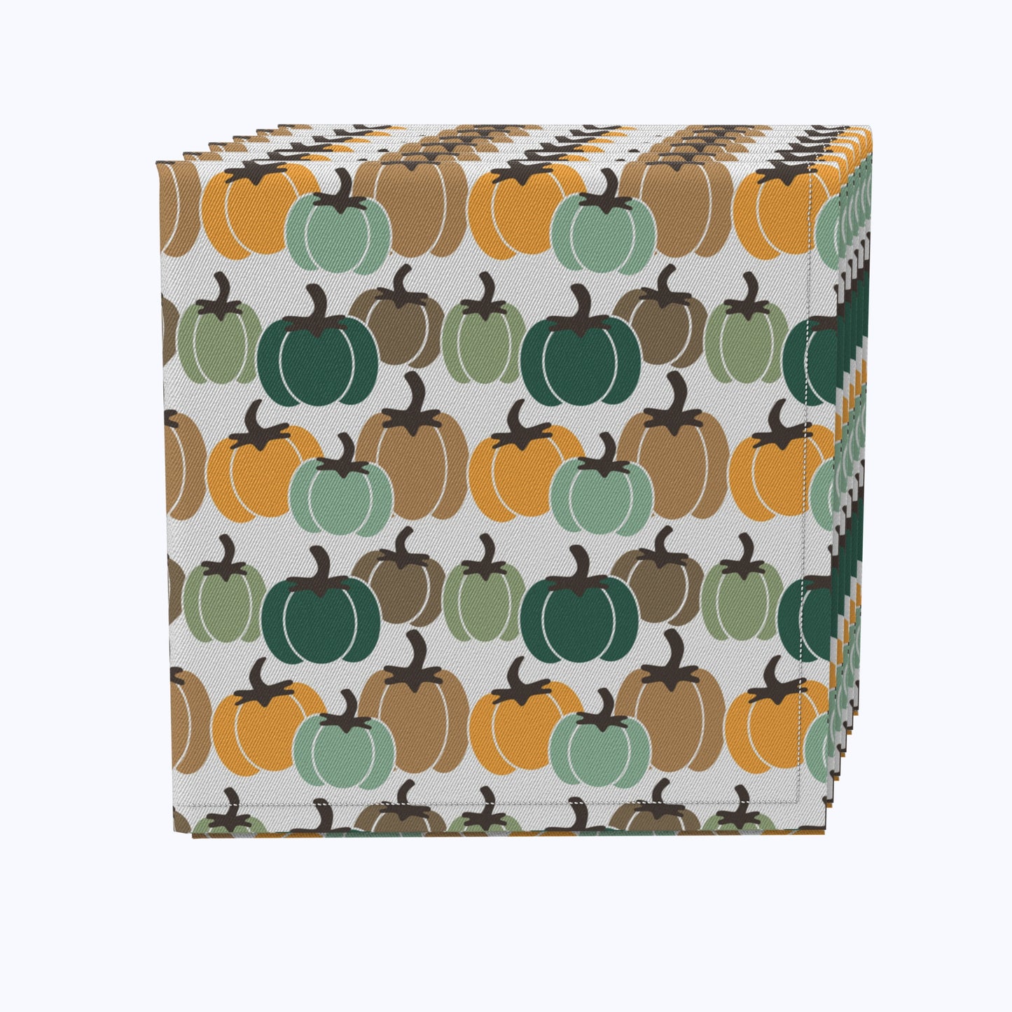 Colorful Pumpkins Stripe Cotton Napkins