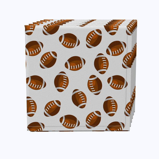 Allover Football Pattern Napkins