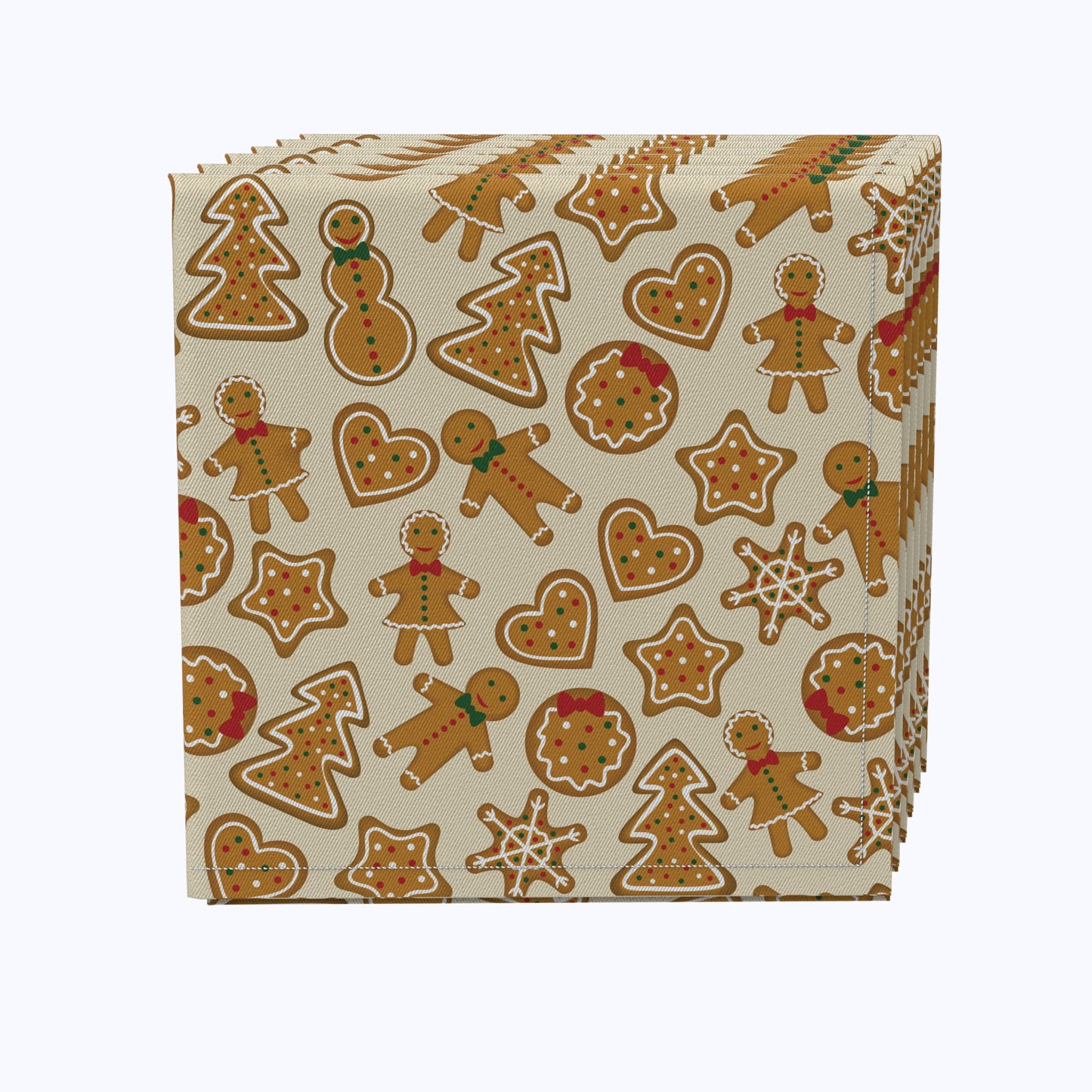 Baking Gingerbread Cookies Cotton Napkins