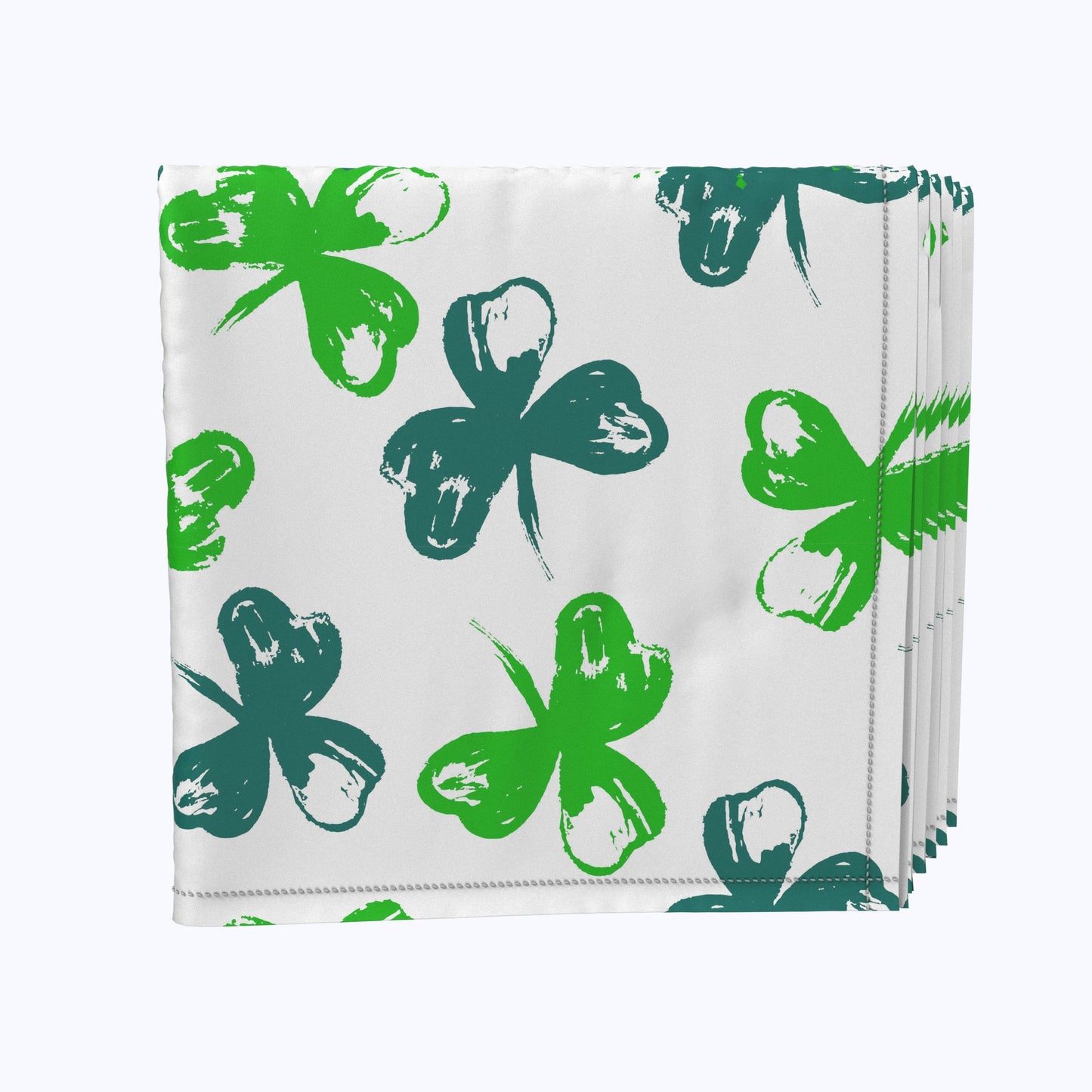 Brush Stroke Pretty Clovers Napkins