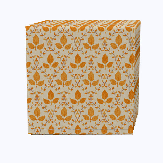 Classic Fall Pattern Cotton Napkins