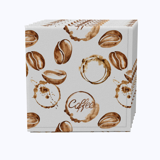 Coffee Shop Print Napkins