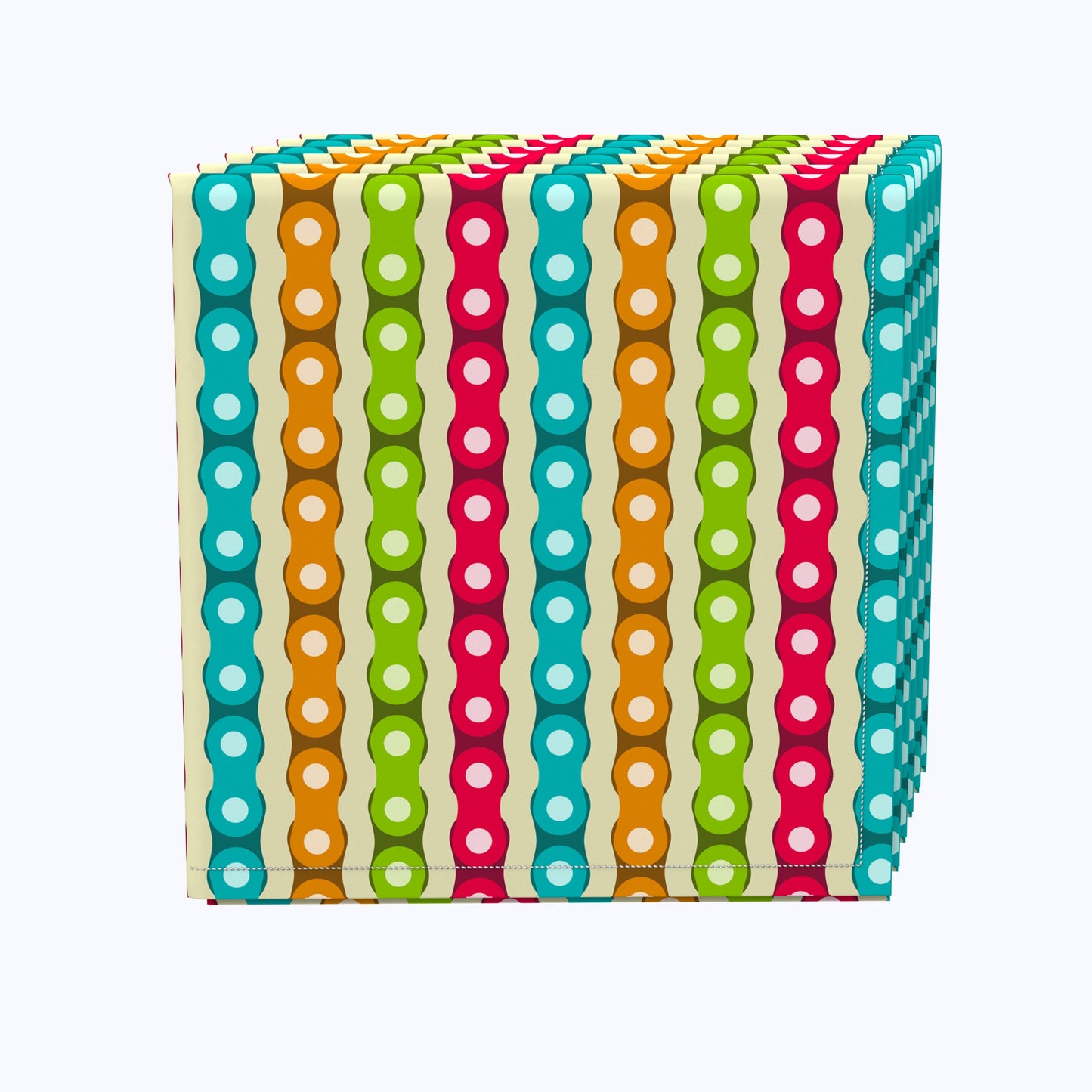 Colorful Bike Chains Napkins