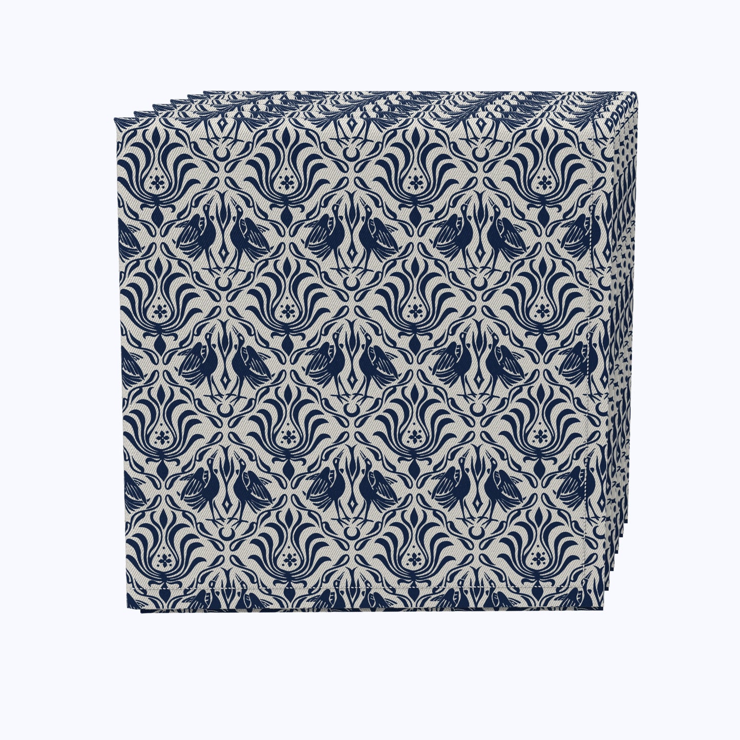 Cranes in Damask Napkins