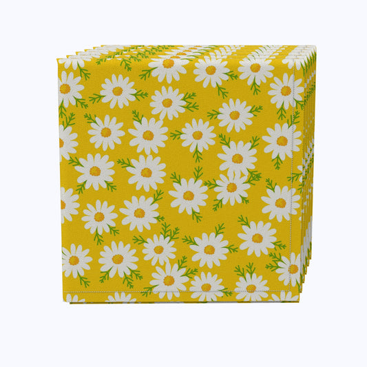 Daisy Floral Design Napkins
