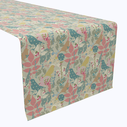 Decorated Birds & Flowers Table Runners