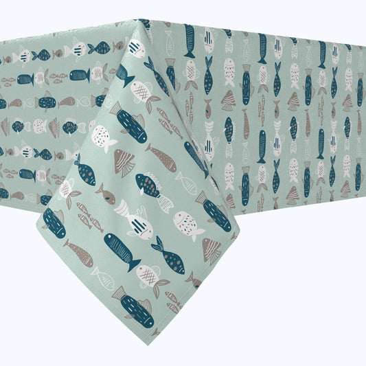 Doodle Fishes Cotton Rectangles