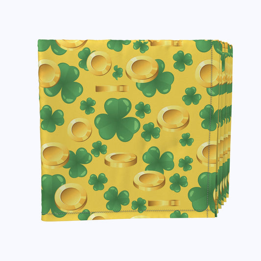 Falling Gold and Shamrock Joy Napkins