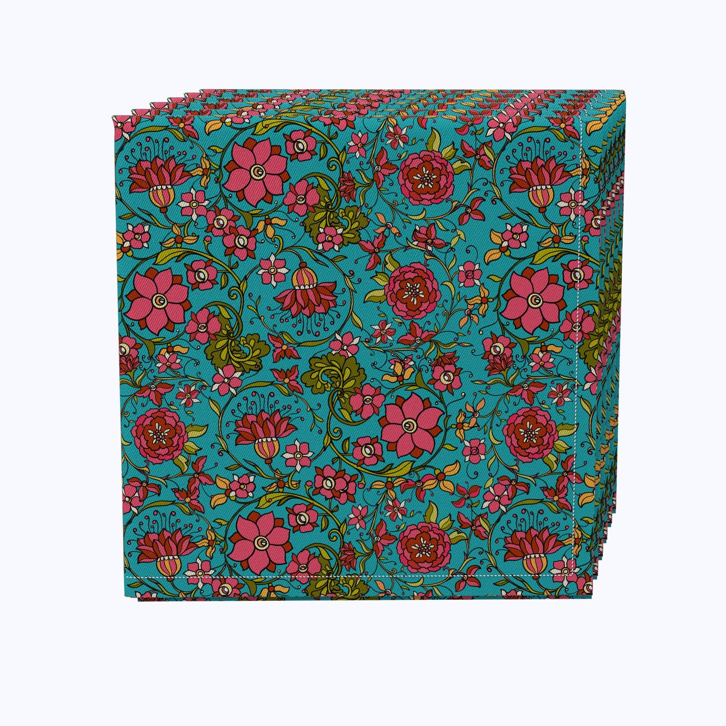 Floral 40 Cotton Napkins