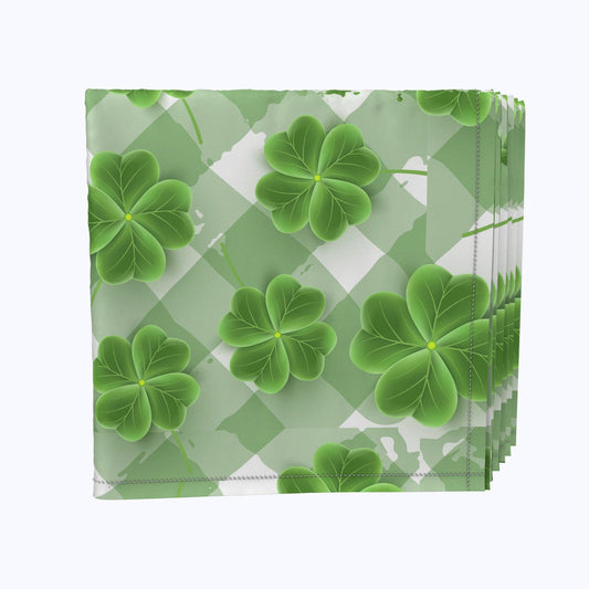 Grassy Green 3D Shamrock Napkins