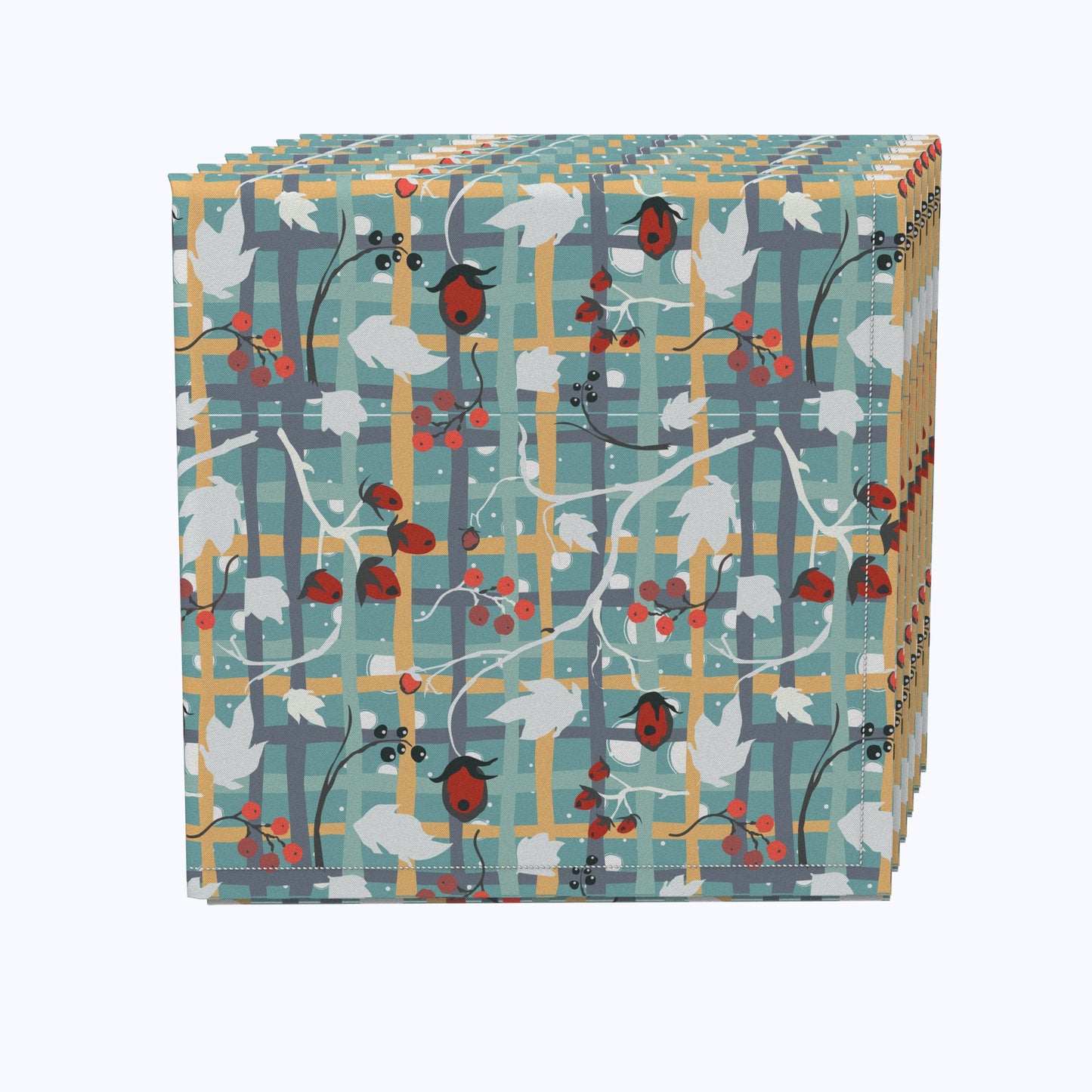 Green Beautiful Berry Weave Napkins