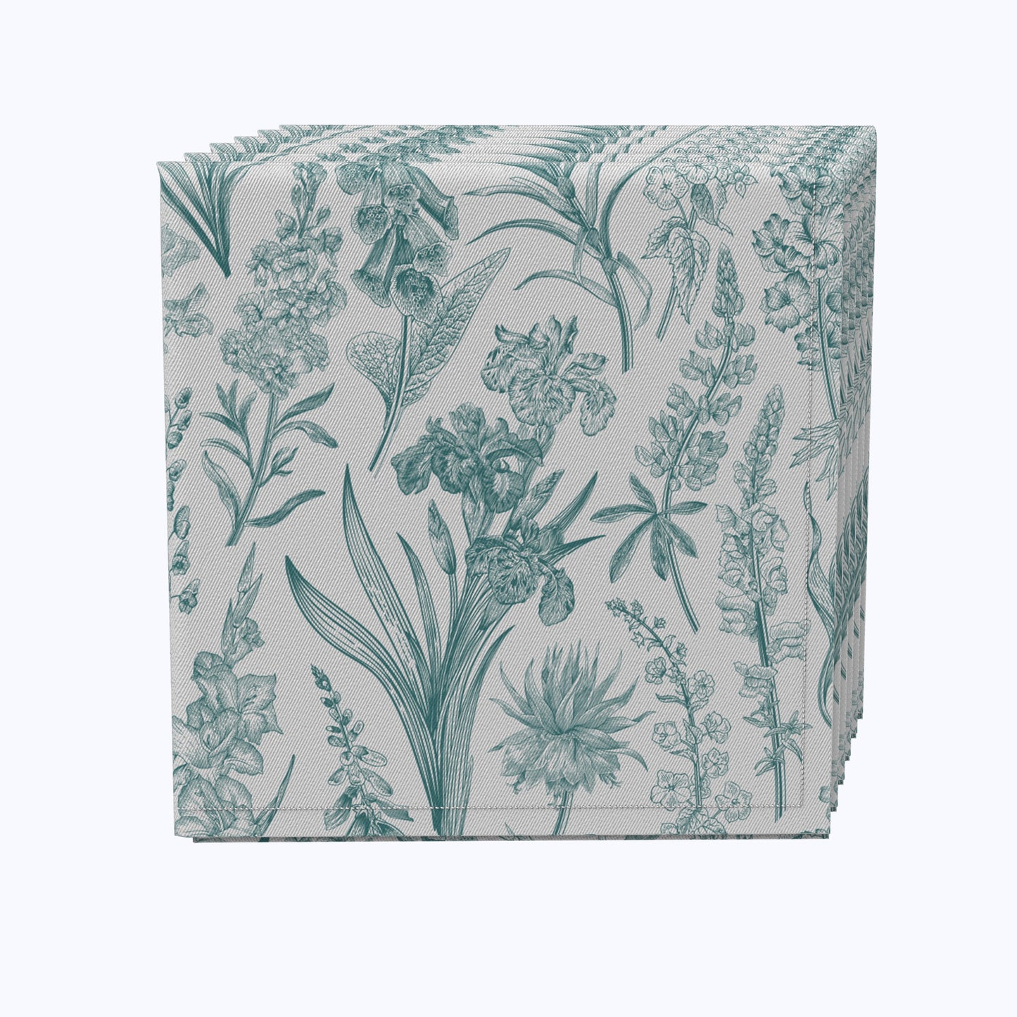 Green Garden Flowers Napkins