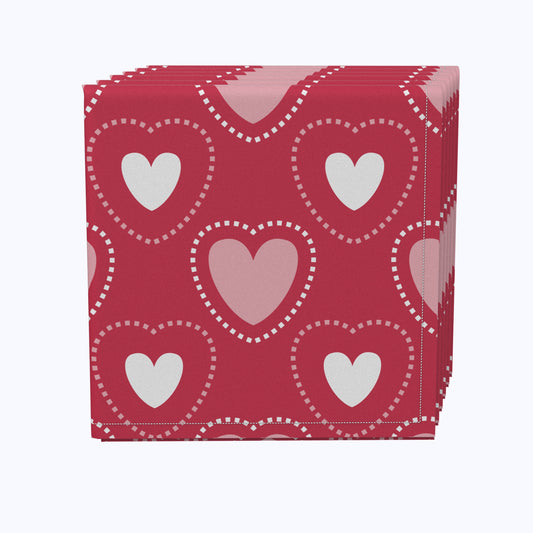 Hearts in Stitches Napkins