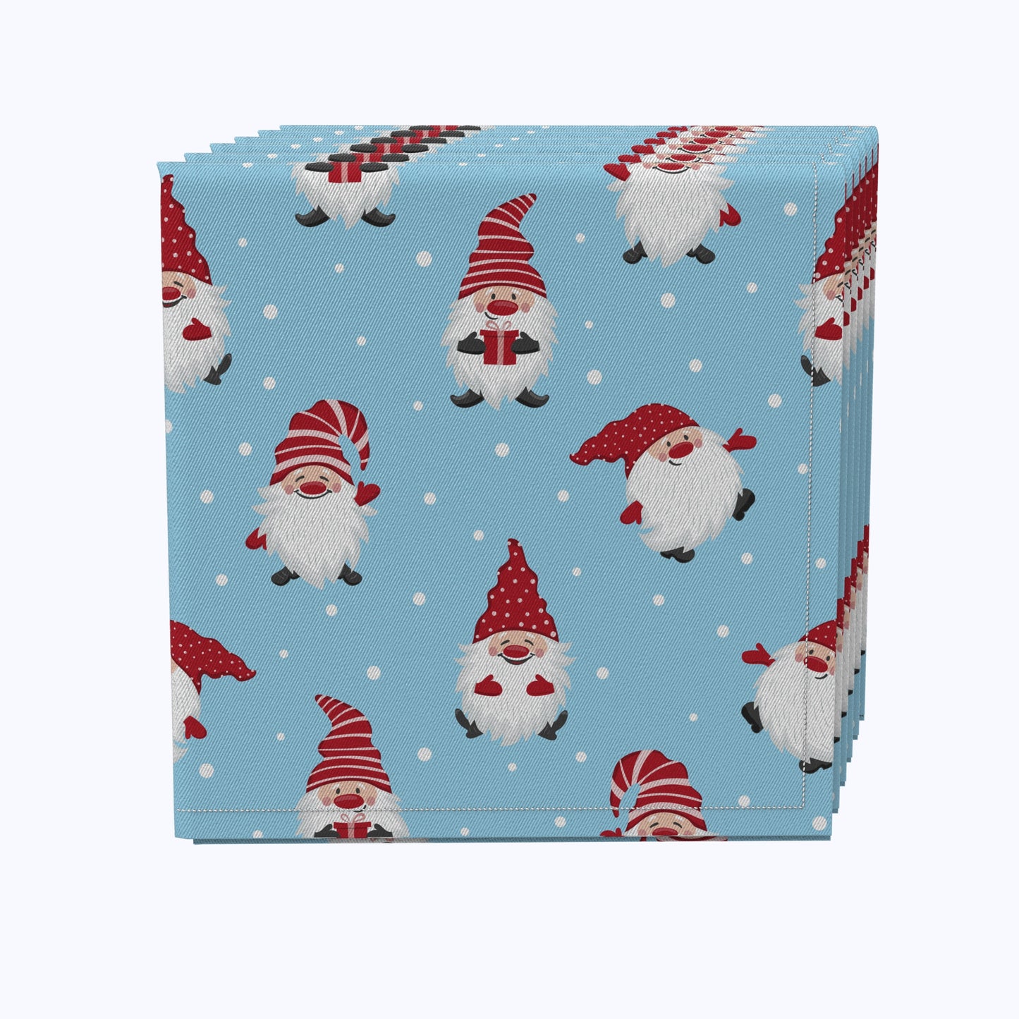 Holiday Gnomes Cotton Napkins