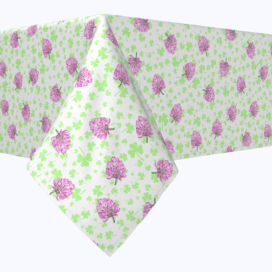 Irish Bloom White Squares