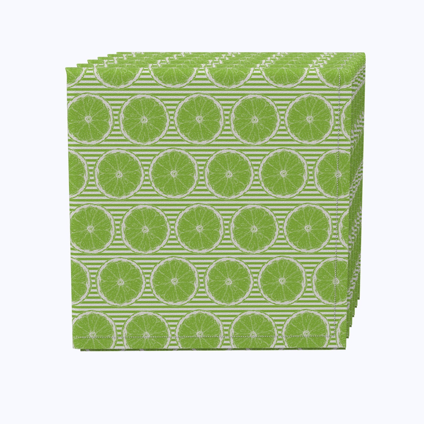 Limes & Green Stripes Napkins