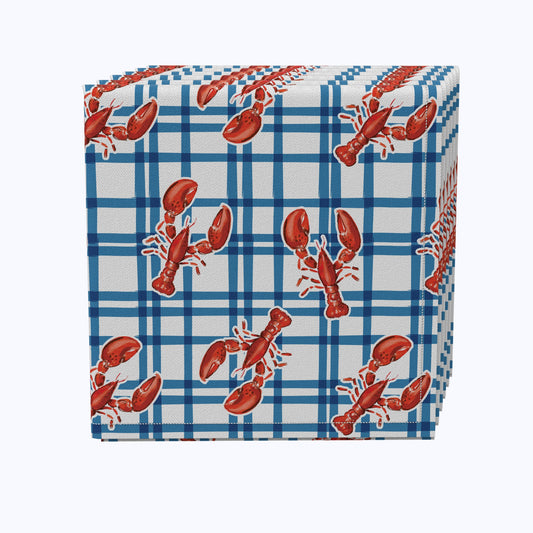 Lobster Picnic Check Napkins