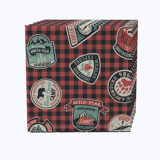 Mountain Explorer Plaid Napkins