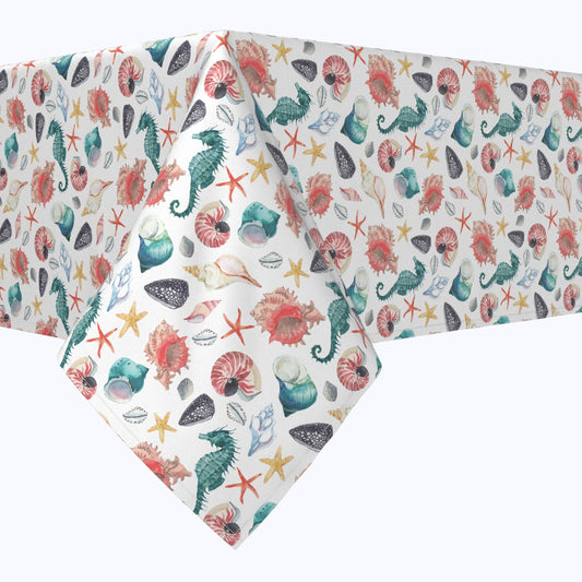 Nautical Shells, Starfish & Seahorses Squares