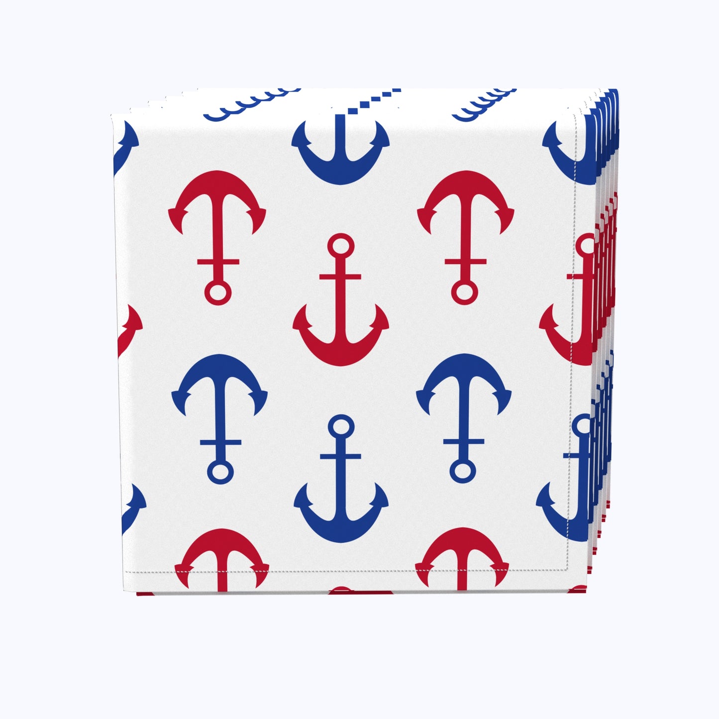 Nautical Red & Blue Anchors Napkins