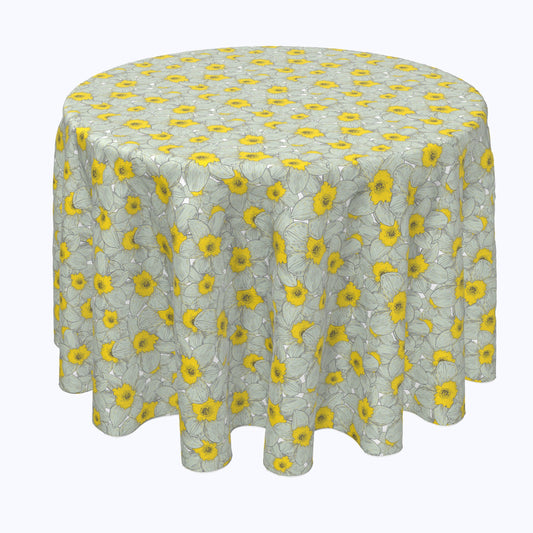 Old Fashioned Yellow Floral Rounds