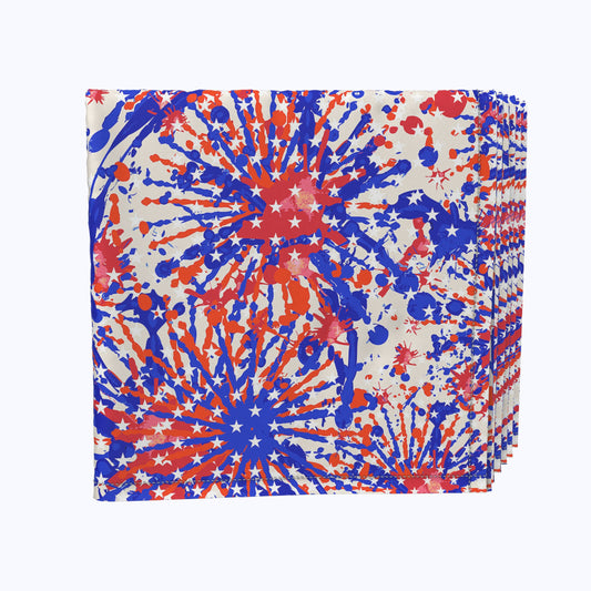 Painted Firework Fun Napkins