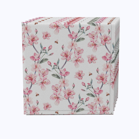 Pink Floral Blossom Napkins