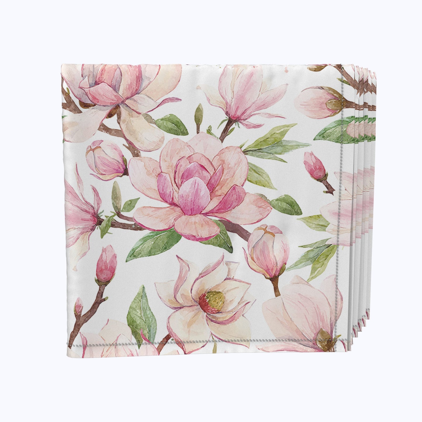 Pink Magnolia Flowers Napkins