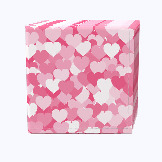 Pink Heartbeats Napkins