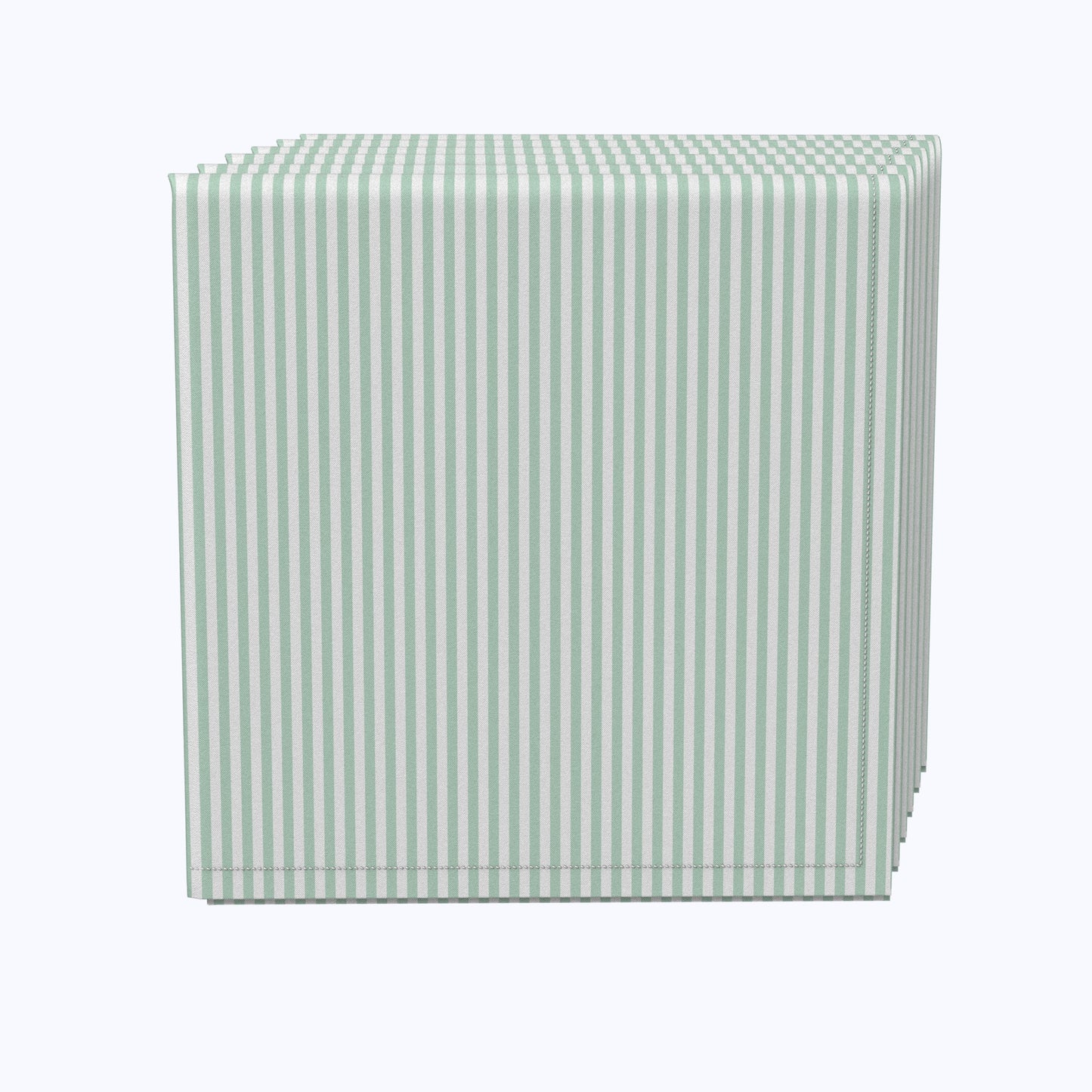 Pinstripes, Celadon & White Napkins