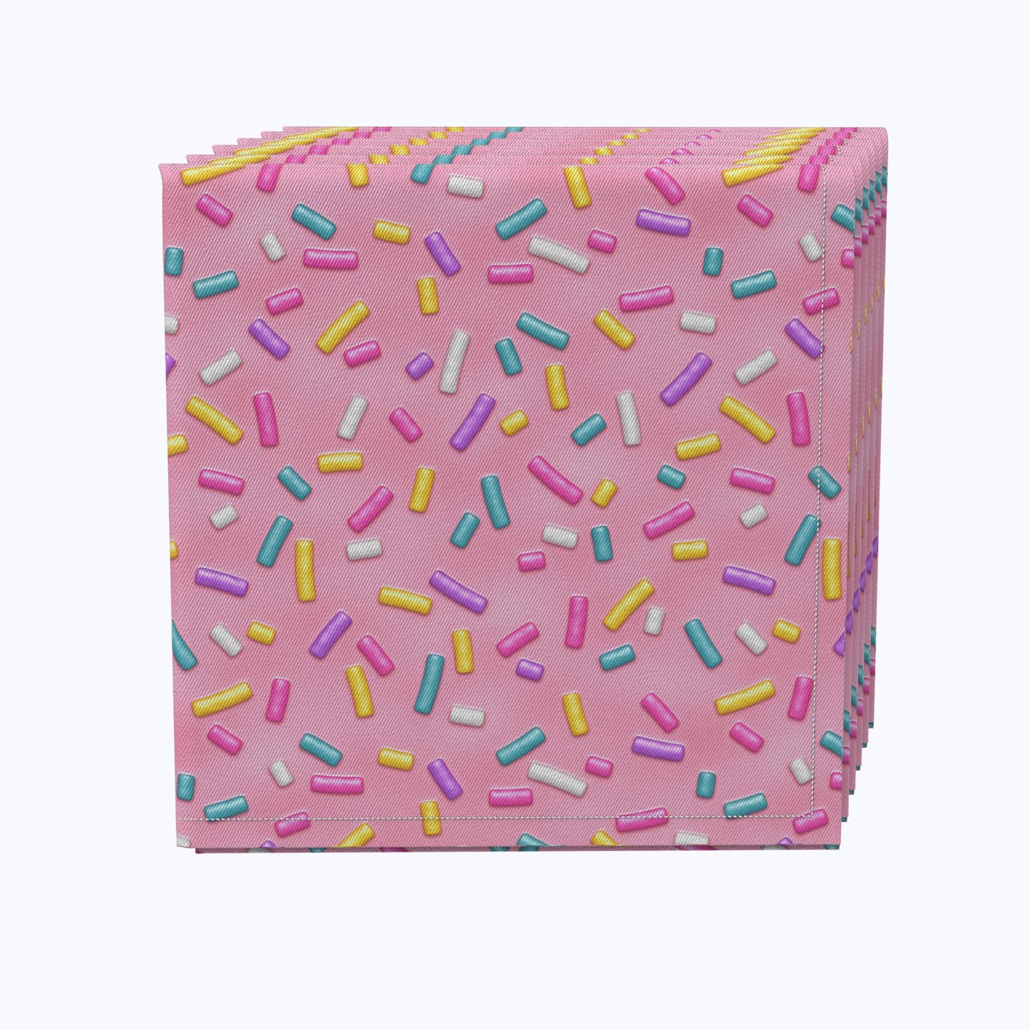 Rainbow Sprinkles Pink Napkins