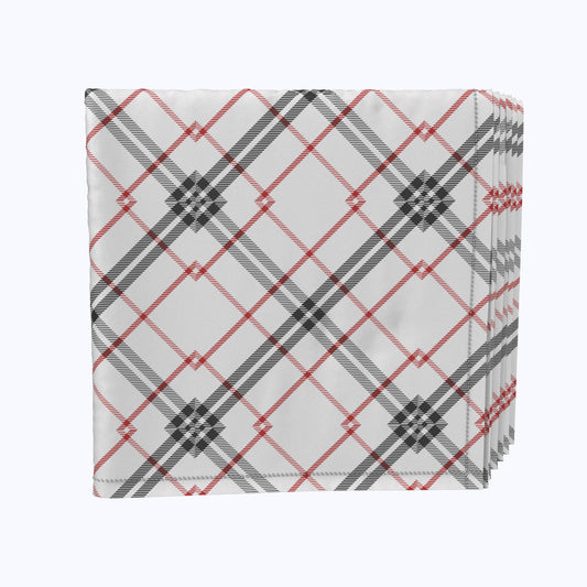 Red & Black Fashion Plaid Napkins