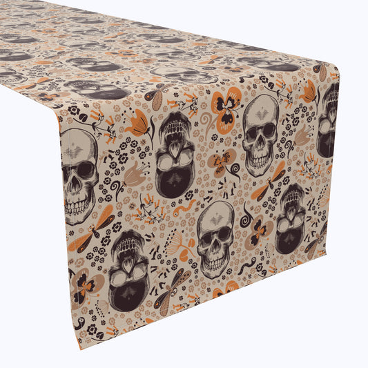 Retro Skulls & Flowers Table Runners