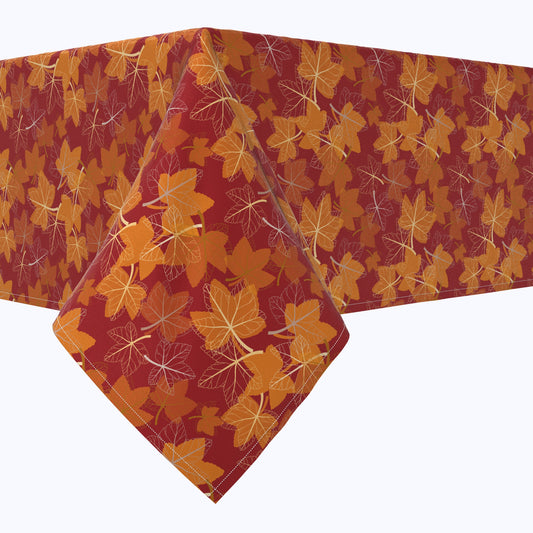 Seasonal Fall Leaves Cotton Rectangles