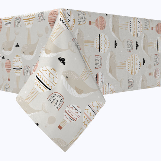 Simple Floral Bouquet Cotton Rectangles