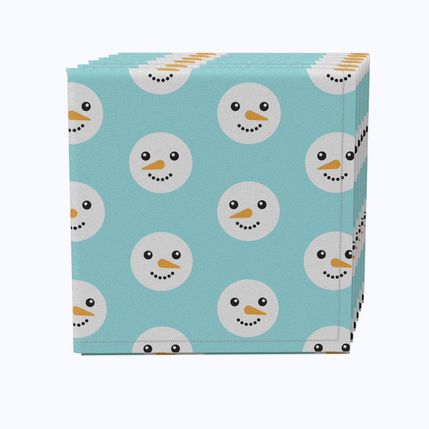 Snowman Faces Cotton Napkins