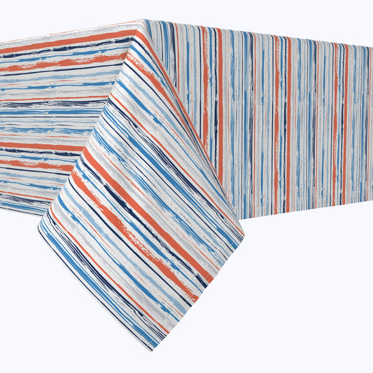 Summer Brush Stroke Stripe Cotton Rectangles