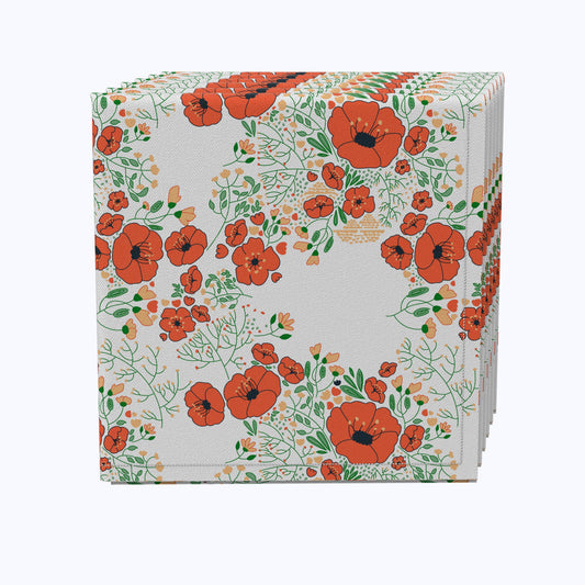 Summer Floral Design Napkins