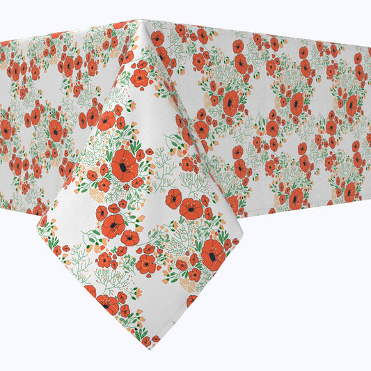 Summer Floral Design Cotton Rectangles