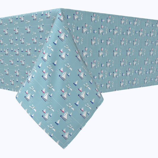 Summertime Seagulls & Sailboats Cotton Rectangles