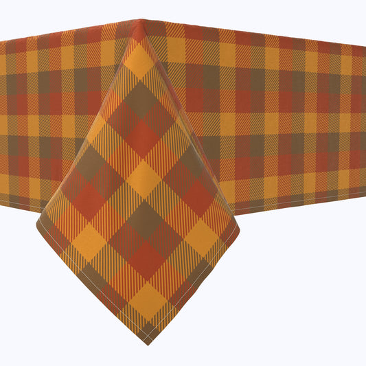 Vintage Fall Tartan Plaid Tablecloths