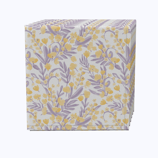 Violet Floral Napkins