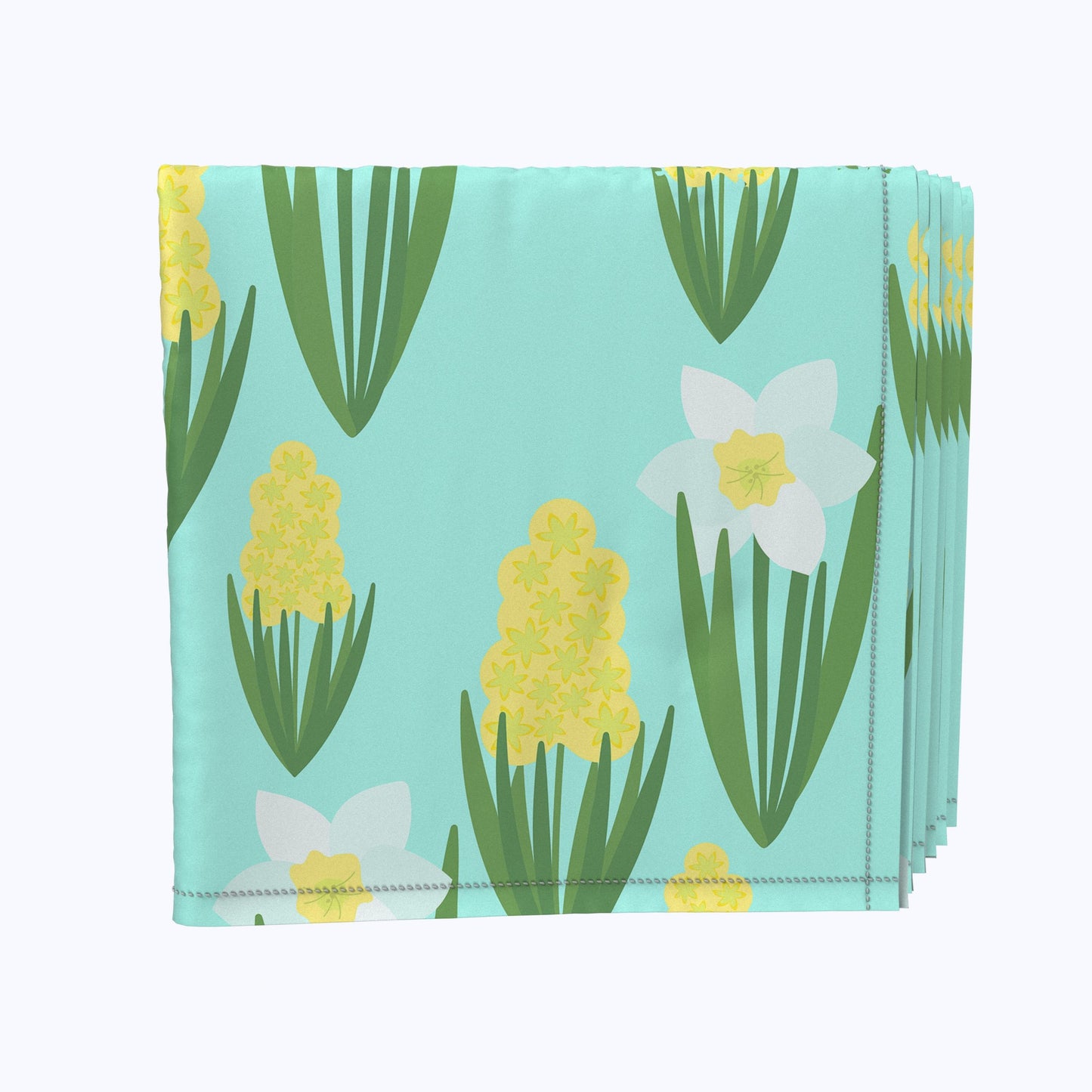White Daffodils and Yellow Hyacinths Napkins