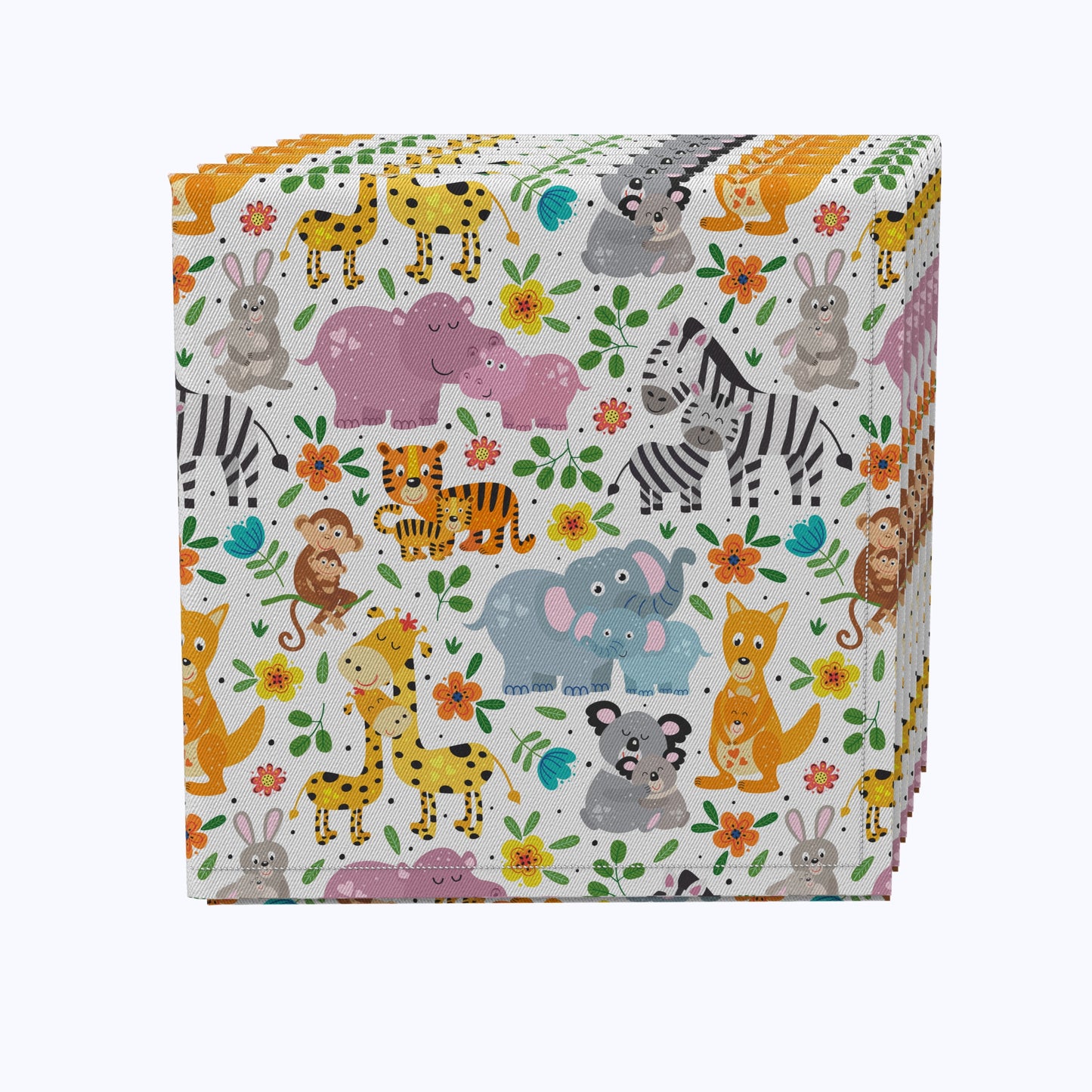 Wild Life Cartoon Animals Napkins