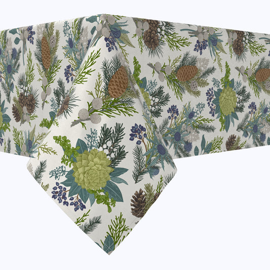 Winter Floral Cotton Rectangles