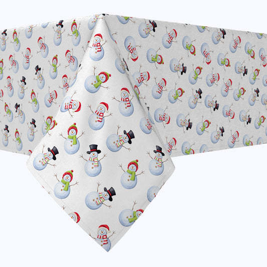 Winter Time Snowmen Cotton Rectangles