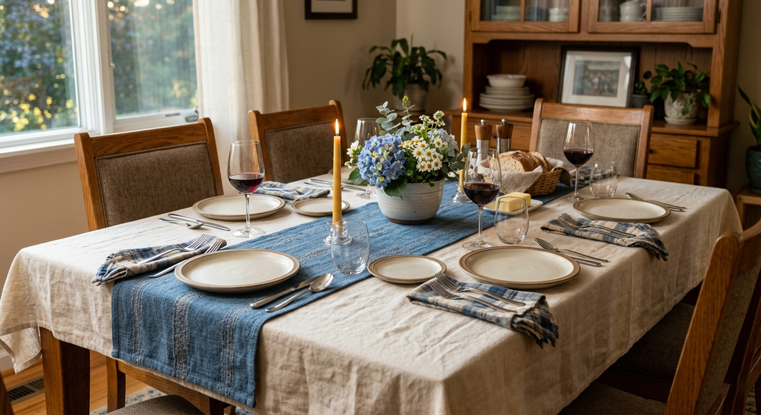 The Art of Layering Table Linens: Tablecloths, Runners, and Placemats Together
